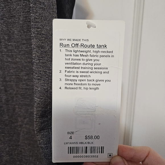 NWT Lululemon Run Off Route Tank Top - Picture 5 of 10